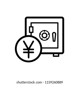 safes icon vector template