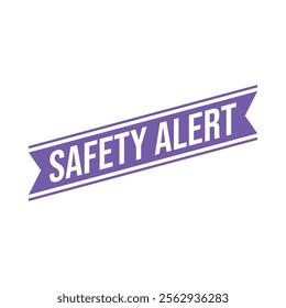 Safety Alert Rubber Stamp Vector Template