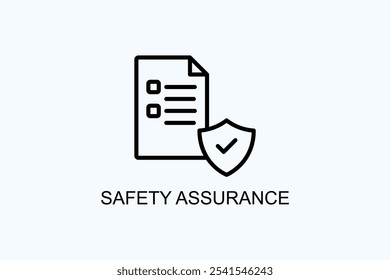 Safety Assurance Vector Or Logo Sign Symbol Illustration