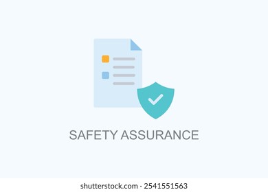 Safety Assurance Vector Or Logo Sign Symbol Illustration