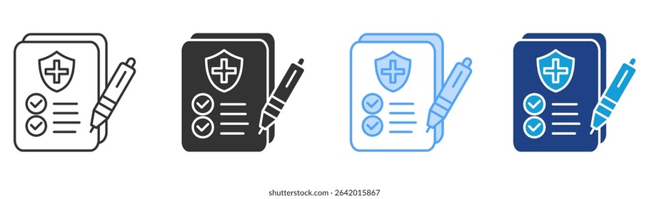 Safety Audit Icon Set Multiple Style Collection