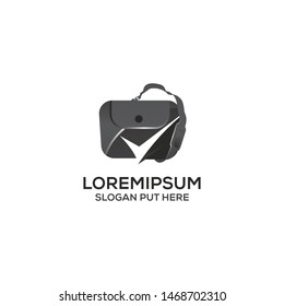 Safety bag pack logo or icon vector design
