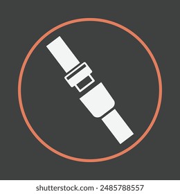 Safety belt favorable trendy icon attractive abstract vector illustration artwork design
