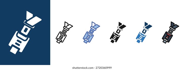 Safety Belt  icon sets multi style collection


