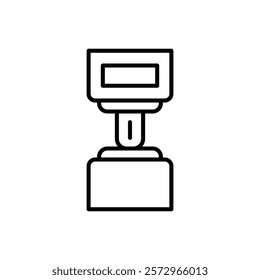 Safety belt icon simple vector symbol