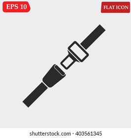 Safety belt icon vector 