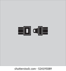 safety belt icon vector