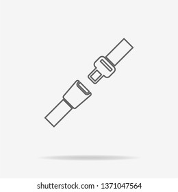 Safety belt icon. Vector concept illustration for design.