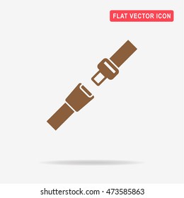 Safety belt icon. Vector concept illustration for design.