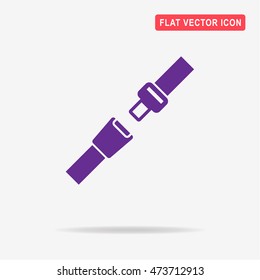 Safety belt icon. Vector concept illustration for design.