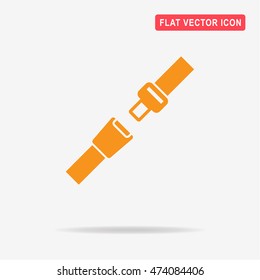 Safety belt icon. Vector concept illustration for design.