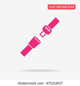 Safety belt icon. Vector concept illustration for design.