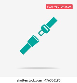 Safety belt icon. Vector concept illustration for design.