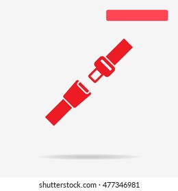 Safety belt icon. Vector concept illustration for design.