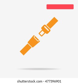 Safety belt icon. Vector concept illustration for design.