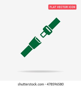 Safety belt icon. Vector concept illustration for design.