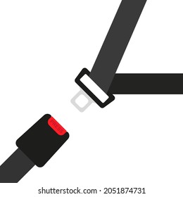 Safety Belt illustration. Vector in flat design