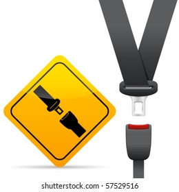 Safety belt - vector illustration