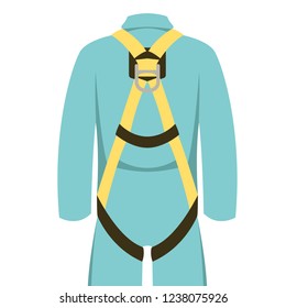 safety belt, vector illustration ,  flat style  front view