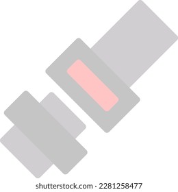 Safety BeltFlat Light Vector Icon Design