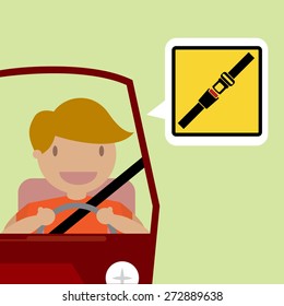 safety belt,Vector illustration 