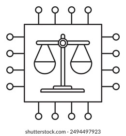 Safety and Bias icon, Ensuring Safety and Reducing Bias in AI Systems, Addressing Bias and Enhancing Safety in Technology, Promoting Ethical Standards Safety and Bias in AI icon