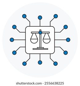 Safety and Bias icon, Ensuring Safety and Reducing Bias in AI Systems, Addressing Bias and Enhancing Safety in Technology, Promoting Ethical Standards Safety and Bias in AI icon