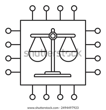 Safety and Bias icon, Ensuring Safety and Reducing Bias in AI Systems, Addressing Bias and Enhancing Safety in Technology, Promoting Ethical Standards Safety and Bias in AI icon