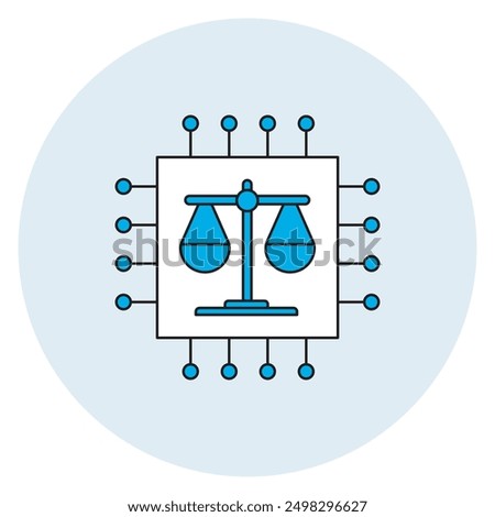 Safety and Bias icon, Ensuring Safety and Reducing Bias in AI Systems, Addressing Bias and Enhancing Safety in Technology, Promoting Ethical Standards Safety and Bias in AI icon