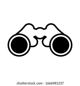 safety binoculars in white background vector illustration design
