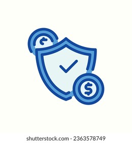 safety blue icon, isolated icon in light background, perfect for website, blog, logo, graphic design, social media, UI, mobile app