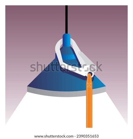 Safety body harness hooked on the electric lamp conduit. Unsafe condition. Improper connection of fall prevention equipment.