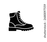 Safety boot icon representing protective footwear for construction and industrial work a symbol of personal protective equipment for foot safety