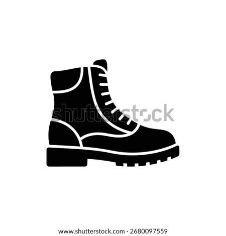 Safety boot icon representing protective footwear for construction and industrial work a symbol of personal protective equipment for foot safety