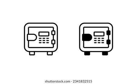 Safety Box icon design with white background stock illustration