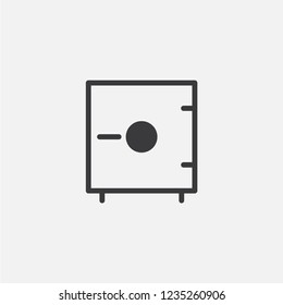 Safety box icon vector