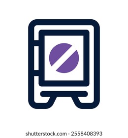 safety box icon. vector dual tone icon for your website, mobile, presentation, and logo design.
