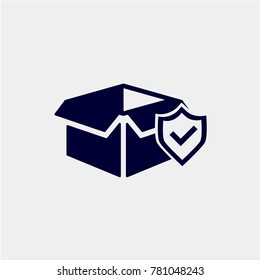 safety box icon, Vector illustration.