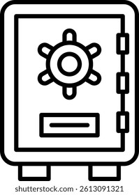 Safety Box Line Vector Icon Design