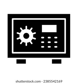 Safety Box Vector Glyph Icon For Personal And Commercial Use.
