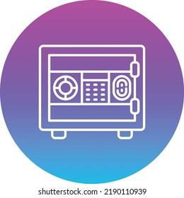 Icono vector Caja de seguridad. Se puede usar para imprimir, móviles y aplicaciones web.