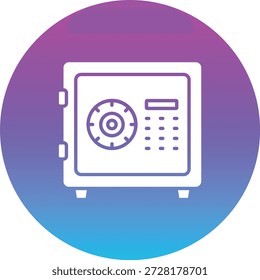 Ícone de vetor da Caixa de Segurança. Pode ser usado para impressão, aplicativos móveis e da Web.