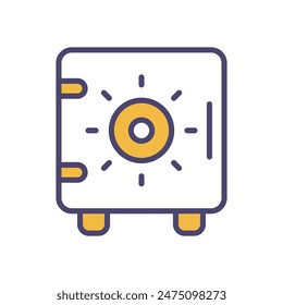 Icono de Vector de caja de seguridad ilustración de stock