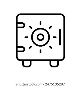 Icono de Vector de caja de seguridad ilustración de stock