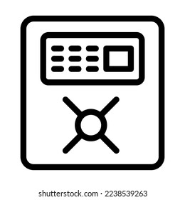 Safety Box Vector Line Icon Design