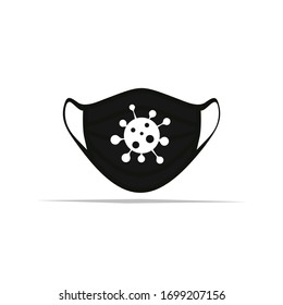 Safety breathing masks. dust protection and breathing medical respiratory. Corona masks. Hospital or pollution protect face masking. vector illustration