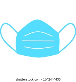 Safety breathing masks. Industrial safety N95 mask, dust protection respirator and breathing medical respiratory mask. Hospital or pollution protect face masking. Face pollution mask. Medical mask