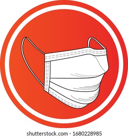Safety breathing masks. Industrial safety N95 mask, dust protection respirator and breathing medical respiratory mask. Hospital or pollution protect face masking. Face pollution mask. Medical mask