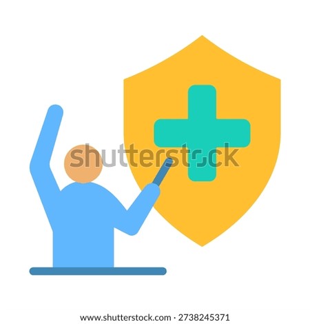 Safety Briefing Icon - Flat Color Icons For Emergency Management