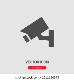 Safety camera icon vector. Privacy symbol. Linear style sign for mobile concept and web design. Safety camera symbol illustration. Pixel vector graphics - Vector.